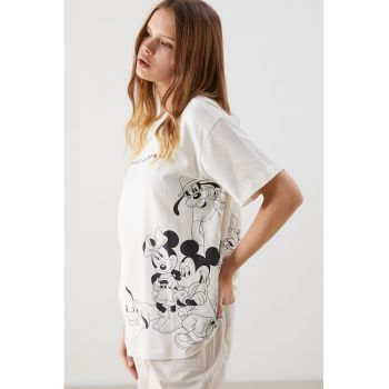 Tricou de bumbac cu imprimeu Mickey&Friends