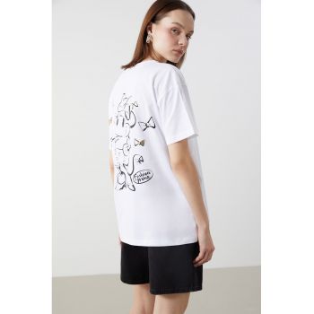 Tricou de bumbac cu Minnie Mouse