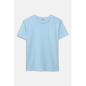 Tricou regular fit cu model uni