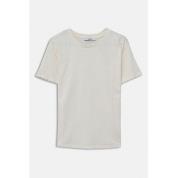 Tricou regular fit cu model uni