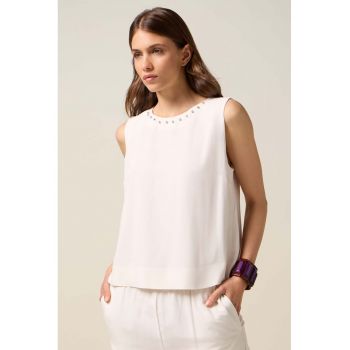 Bluza cu strasuri - fara maneci