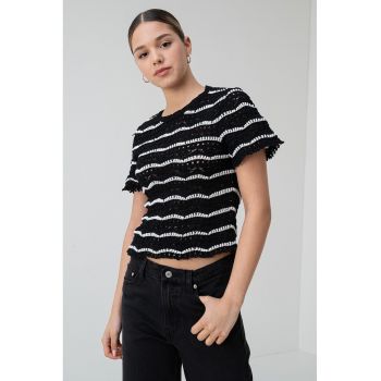 Bluza de crosetata cu maneci scurte