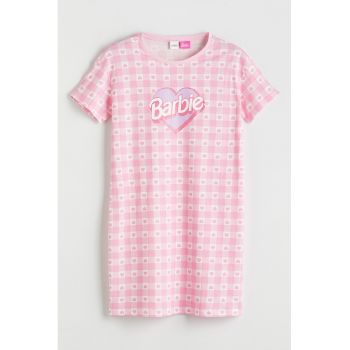 Camasa de noapte cu model cu tematica Barbie
