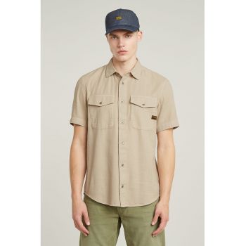 Camasa slim-fit din bumbac Marine