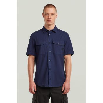 Camasa slim-fit din bumbac Marine