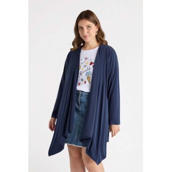Cardigan asimetric fara inchidere