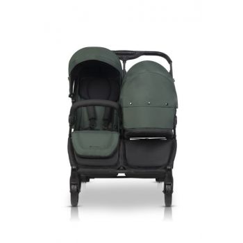 Carucior pentru gemeni 2 in 1, Euro Cart Doblo Jungle, cu Landouri, pliabil, cu suspensii, spatar reglabil, copertina reglabila si accesorii incluse, greutate maxim admisa 22 kg Carucior pentru gemeni 2 in 1, Euro Cart Doblo Jungle, cu Landouri, pliabil, cu suspensii, spatar reglabil, copertina reglabila si accesorii incluse, greutate maxim admisa 22 kg