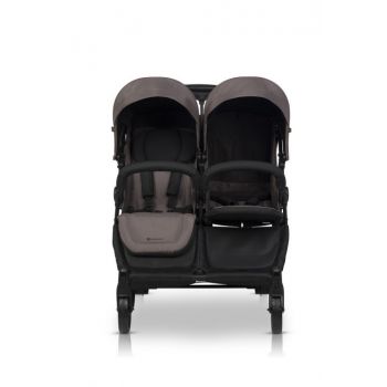 Carucior pentru gemeni 2 in 1, Euro Cart Doblo Taupe, cu Landouri, pliabil, cu suspensii, spatar reglabil, copertina reglabila si accesorii incluse, greutate maxim admisa 22 kg Carucior pentru gemeni 2 in 1, Euro Cart Doblo Taupe, cu Landouri, pliabil, cu suspensii, spatar reglabil, copertina reglabila si accesorii incluse, greutate maxim admisa 22 kg