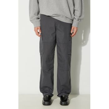Dickies pantaloni Eagle Bend Pant barbati, culoarea gri, drept, DK0A4X9X0