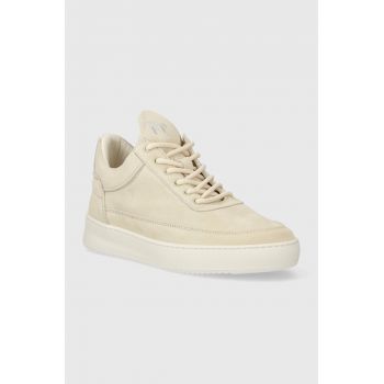 Filling Pieces sneakers din piele intoarsă Low Top Suede culoarea bej, 10122793035