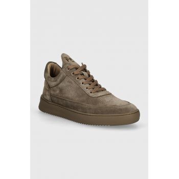 Filling Pieces sneakers din piele intoarsă Low Top Suede culoarea maro, 10122791405