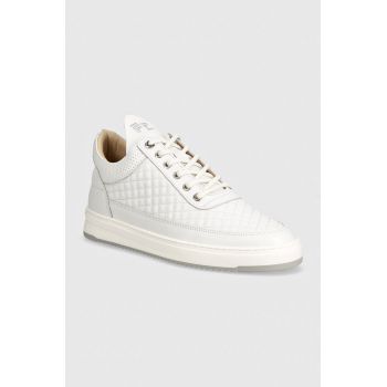 Filling Pieces sneakers din piele Low Top culoarea alb, 10100151901