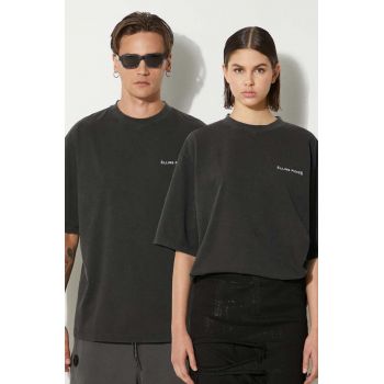 Filling Pieces tricou din bumbac Boxy Vintage culoarea negru, neted, 74413780626