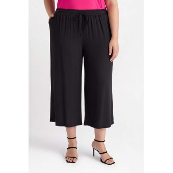 Pantaloni crop cu snur