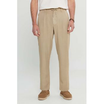 Pantaloni din lyocell cu cordon in talie