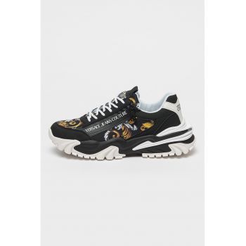 Pantofi sport de piele ecologica cu model