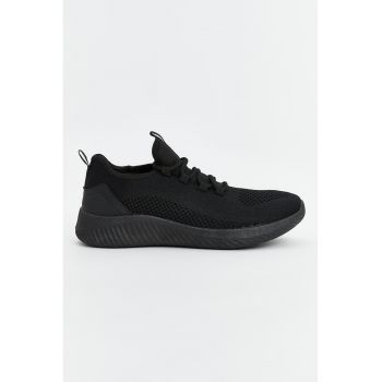 Pantofi sport din material textil cu model uni