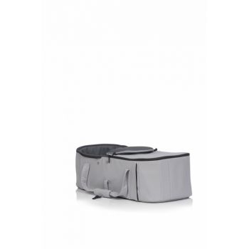 Port bebe Easy Go Echo Carrier, cu intaritura si manere pentru transport, cu husa de picioruse si capotina, dimensiune 75 x 30 x 20 cm, Cloud Gray