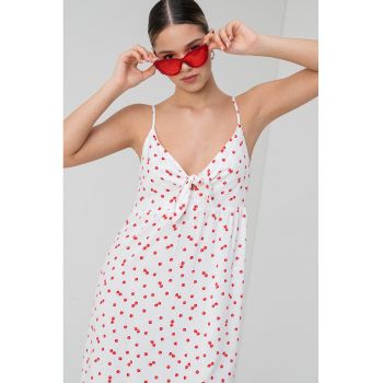 Rochie cu decolteu in V si model