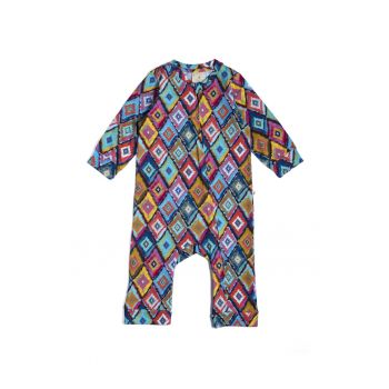 Salopeta lunga cu model geometric