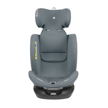 Scaun auto cu isofix KikkaBoo I-Roll I-SIZE Dark Grey 40-150 cm,Omologat R129,SPS-Protectie impact lateral,Bara de recul,Top Teether,Sezut rotativ,Spatar reglabil,Tetiera reglabila 24 pozitii cu spuma cu memorie,