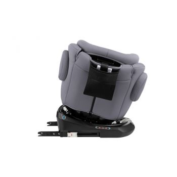 Scaun auto pentru copii cu ISOFIX KikkaBoo I-Felix LightGrey,Omologat I-Size 40-150cm,R129,SPS-Protectie impact lateral, Tetiera reglabila 11 pozitii,Sezut rotativ,5pozitii inclinare spatar,Centura Top Tether,Saltea reductor