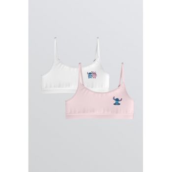 Set de bustiere cu detaliu cusut - 2 piese