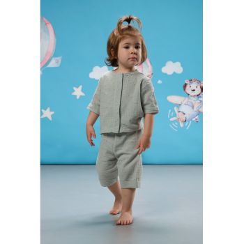 Set de pantaloni si camasa din bumbac