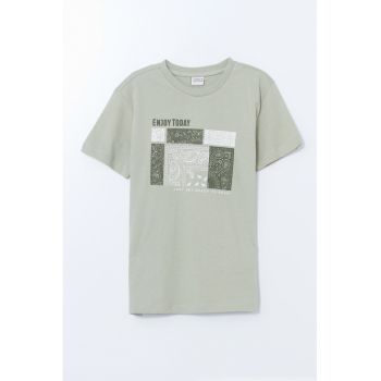 Tricou din bumbac cu imprimeu grafic