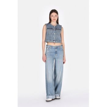 Blugi relaxed-fit cu talie medie