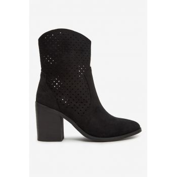 Cizme  Textil - Negru