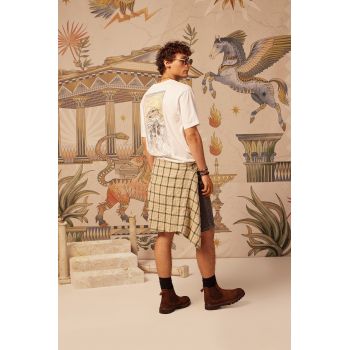 Medicine tricou din bumbac culoarea alb, cu imprimeu