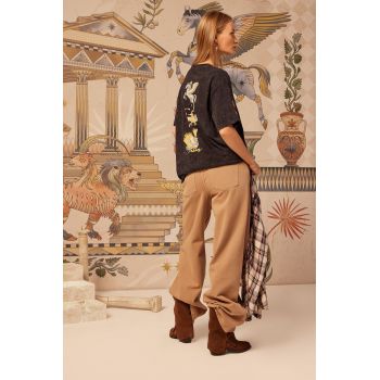 Medicine tricou din bumbac culoarea gri