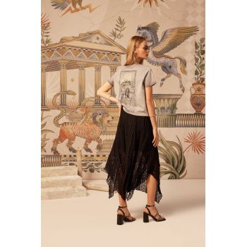 Medicine tricou din bumbac culoarea gri