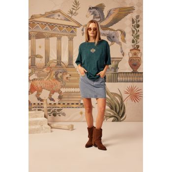 Medicine tricou din bumbac culoarea verde