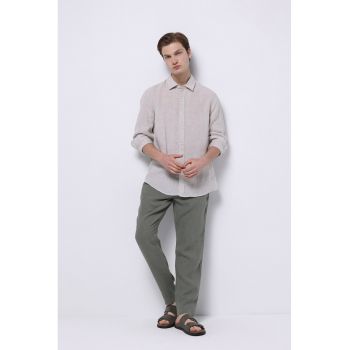 Pantaloni regular-fit din in