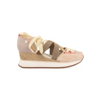 Pantofi sport cu garnituri de piele intoarsa si decupaje Sambor
