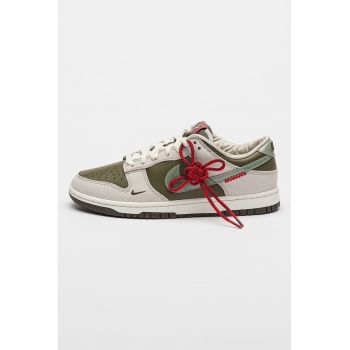 Pantofi sport din piele cu design colorblock Dunk Low Trero