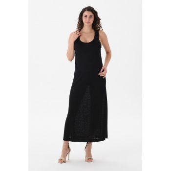 Rochie de plaja cu decolteu rotund