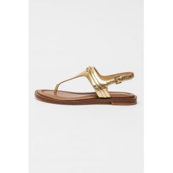 Sandale de piele cu bareta T