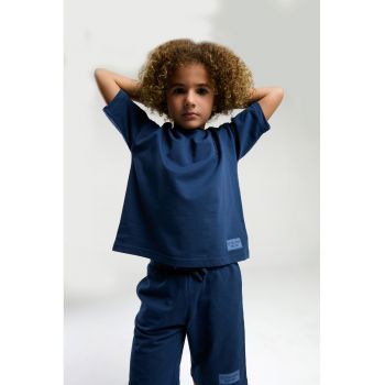 Set de tricou de bumbac si pantaloni scurti - 2 piese