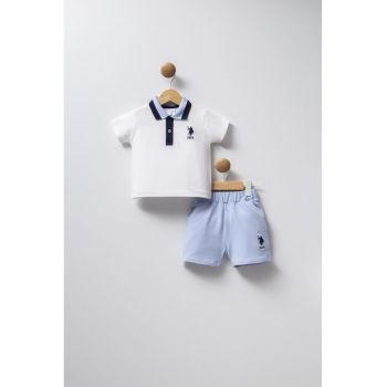 Set de tricou polo si pantaloni scurti - 2 piese