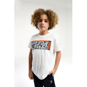 Set de tricou si pantaloni scurti - 2 piese - Negru stins - Alb