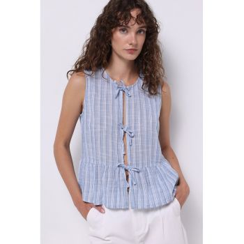 Top de bumbac cu dungi