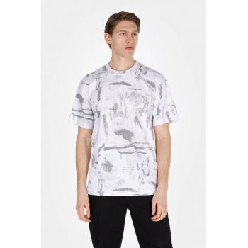 Tricou cu imprimeu abstract