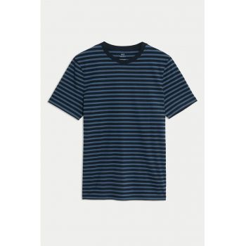 Tricou de bumbac cu dungi