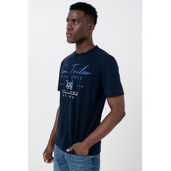 Tricou de bumbac cu imprimeu logo