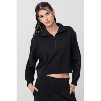Bluza cu fermoar scurt pentru antrenament