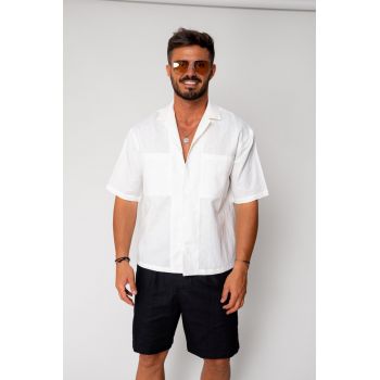Camasa dIn In maneca scurta White 17639