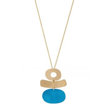 Colier lung placat cu aur de 18K